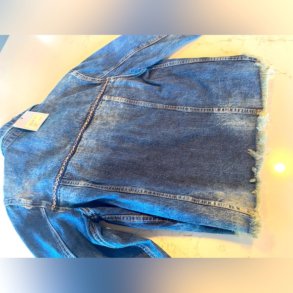 Vintage style Denim Jean Jacket with embellishments. Size M - made in Italy - Picture 8 of 16